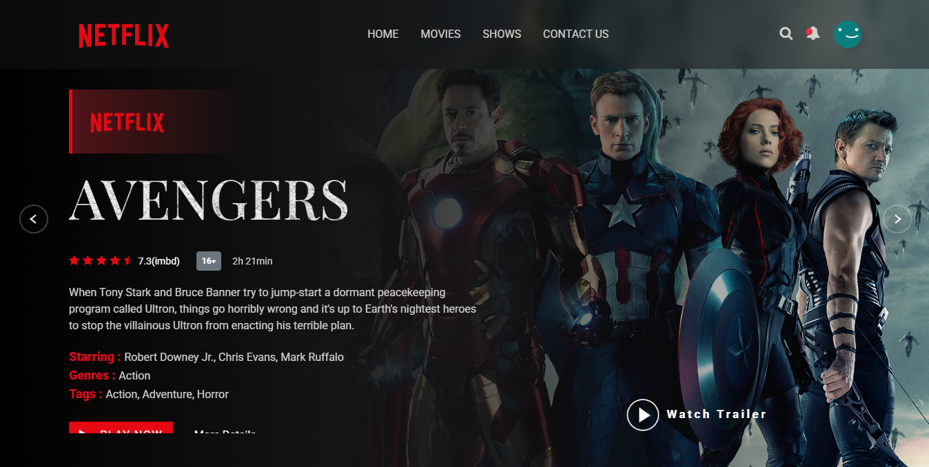 NETFLIX UI/UX
